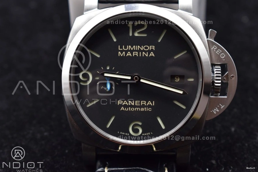 PAM1312 Leather Black Best 1:1 Dial P.9010 SBF Clone on Strap Edition Black 0418